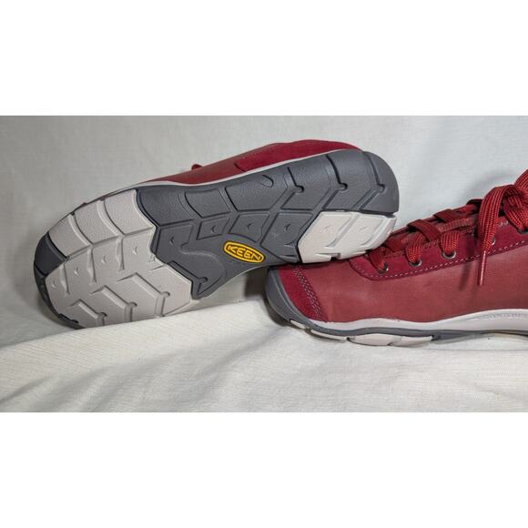 Keen Womens Hush Lea CNX Suede Leather Lace Up Sneakers Sz 8.5 Bike Red - Picture 5 of 8